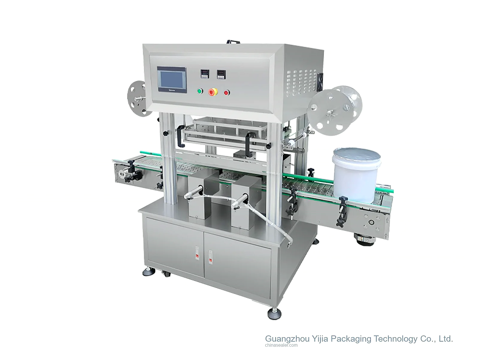 Large-Diameter Pail Heat Seal Sealer